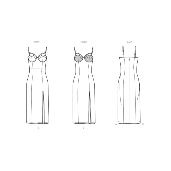 knowME Schnittmuster - ME2094 - elegantes, festliches Trägerkleid – Bild 7