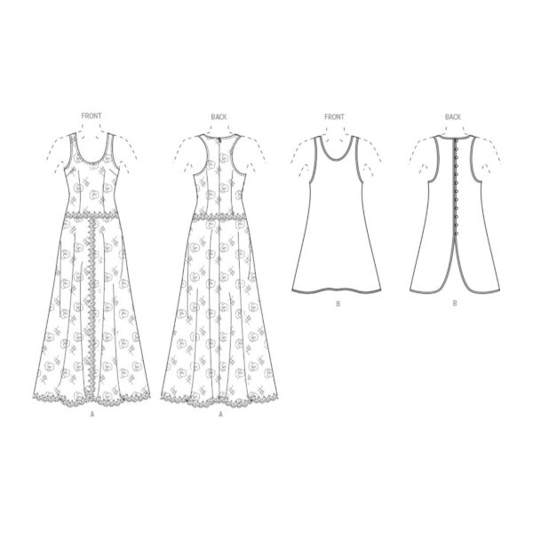 Vogue Schnittmuster V2028 - festliches Spitzenkleid – Bild 9