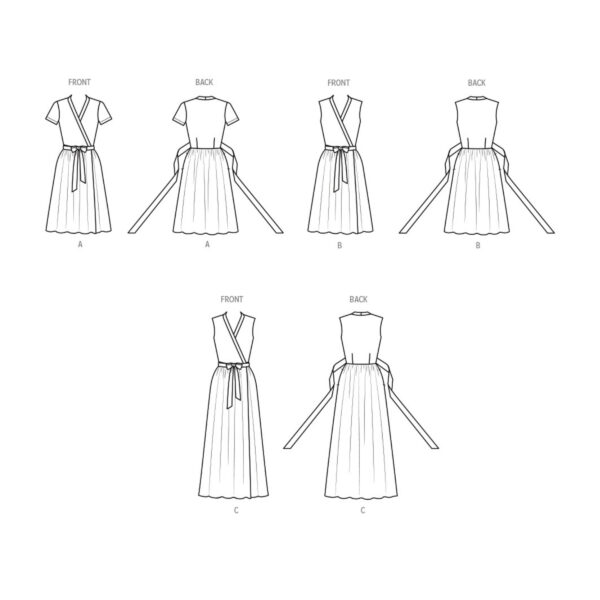 Vogue Schnittmuster V2040 -  sommerliches Wickelkleid – Bild 5