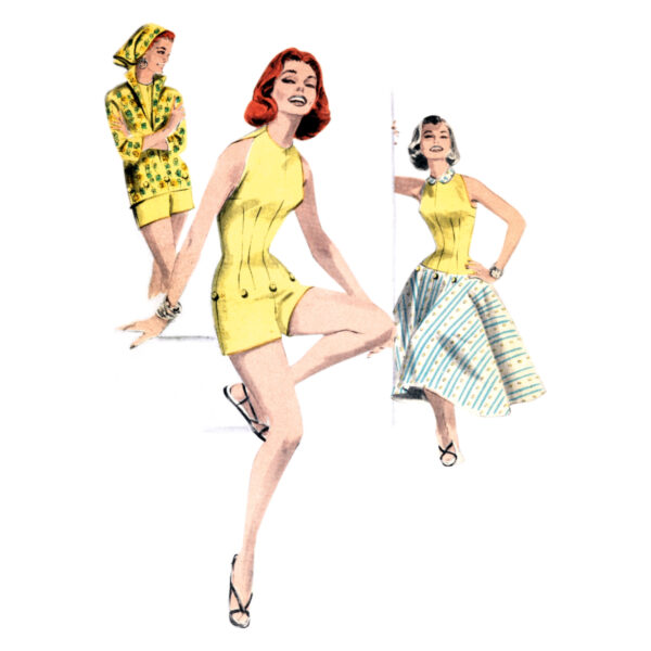Butterick Schnittmuster - B6989 - Vintage - Sommeroutfit der 50 er Jahre – Bild 2