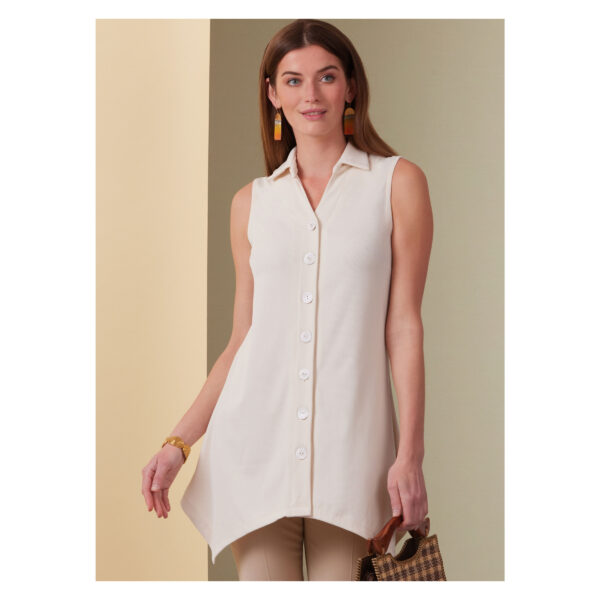 Butterick Schnittmuster - B6997 - Zipfelbluse mit mit kleinem Hemdkragen – Bild 2