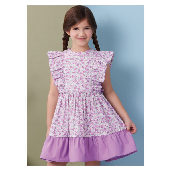 Butterick Schnittmuster - B7004 - Sommerkleid, Bluse und Hose für kleine Mädchen – Bild 2