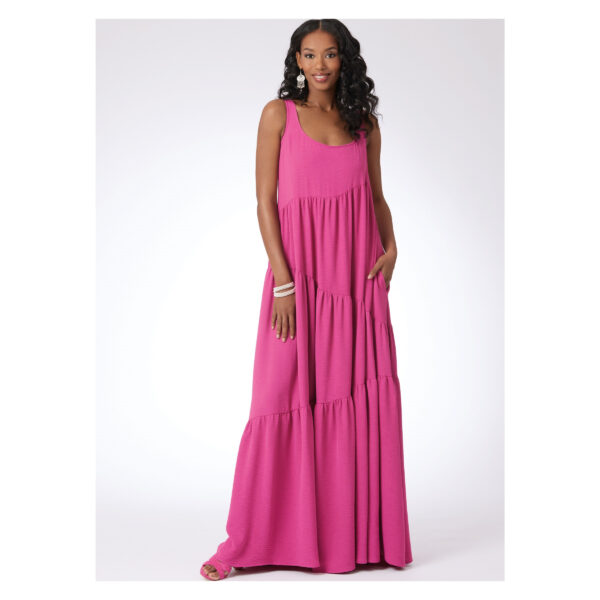 McCalls Schnittmuster M8506 - langes Sommerkleid mit Stufenrock – Bild 2