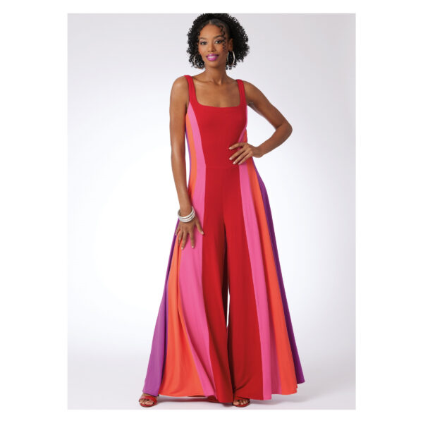 McCalls Schnittmuster M8512 - eleganter Sommeroverall mit weitem Bein – Bild 2