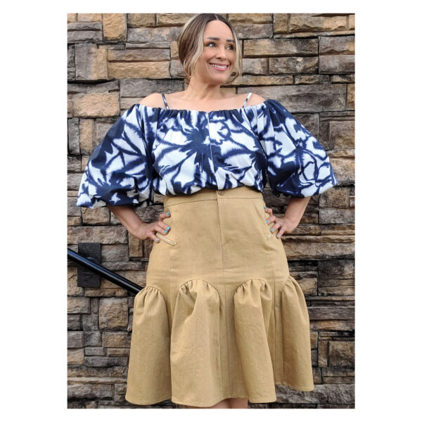 knowME Schnittmuster - ME2093 - Rock mit voluminösen Falten , Carmenbluse – Bild 2