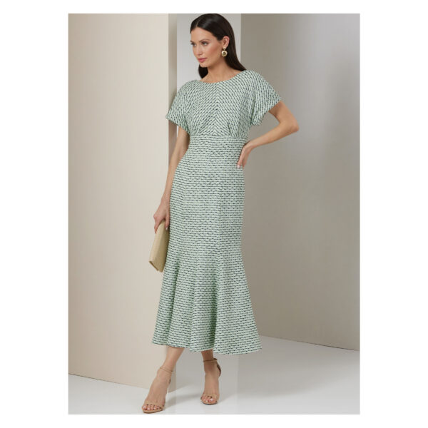 Vogue Schnittmuster - V2027 - ausgefallenes Abendkleid, Godetfalten – Bild 2