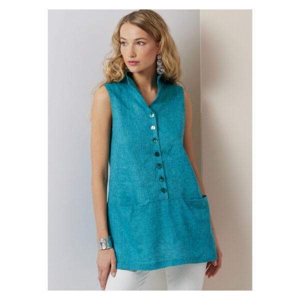 Vogue Schnittmuster - V2030 - Tunika, Bluse mit Knopfleiste – Bild 2