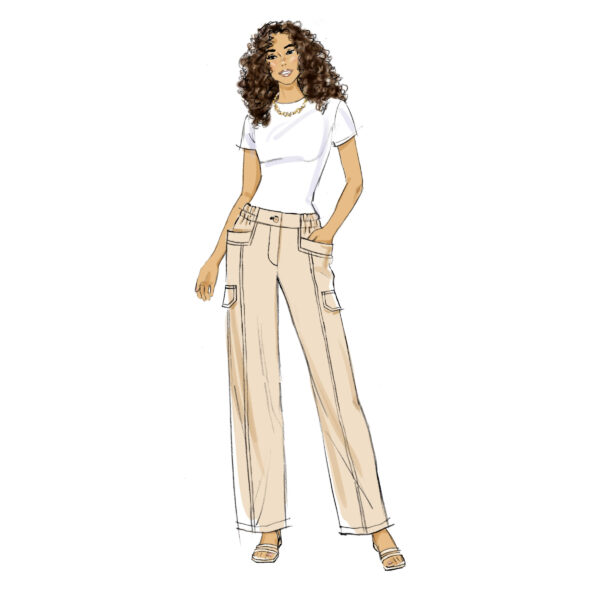 Butterick Schnittmuster - B6998 - sportliche Damenhose, Shorts – Bild 3