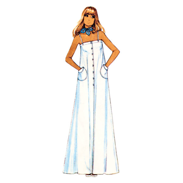 McCalls Schnittmuster M8499 - Vintage - Trägerkleid und Bluse im Stil der 70er Jahre – Bild 3