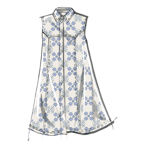 McCalls Schnittmuster M8508 - schlichtes, kurzes Blusenkleid – Bild 3