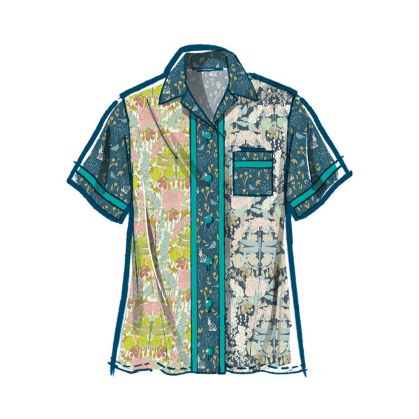 McCalls Schnittmuster M8515 - lässige Bluse, Hose oder schlichtes Minikleid – Bild 3