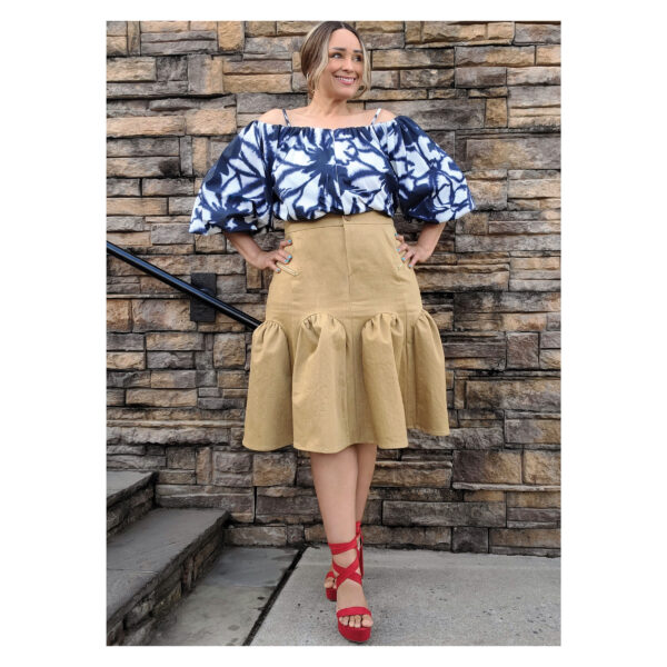 knowME Schnittmuster - ME2093 - Rock mit voluminösen Falten , Carmenbluse – Bild 3