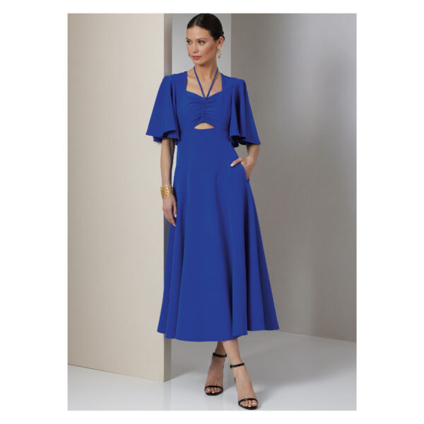 Vogue Schnittmuster - V2025 - Sommerkleid mit Flügelärmel – Bild 3