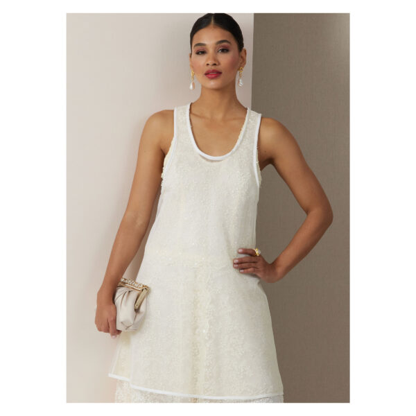 Vogue Schnittmuster V2028 - festliches Spitzenkleid – Bild 3