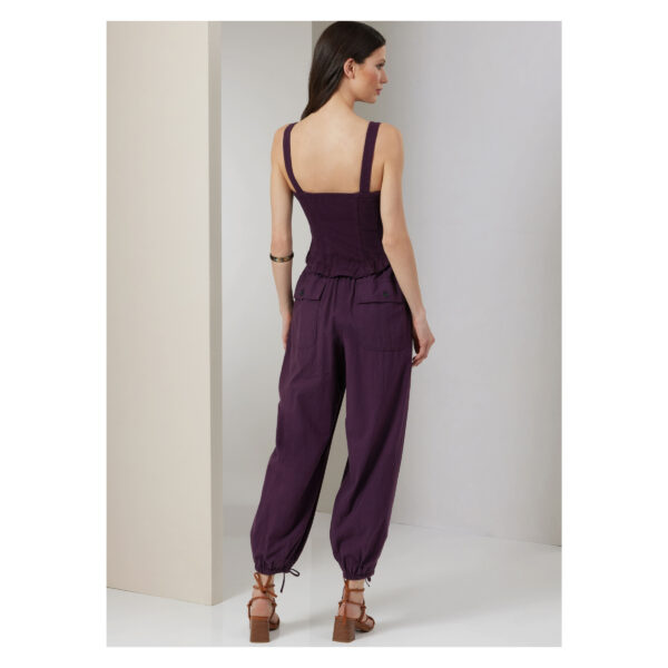 Vogue Schnittmuster V2035 -  legere Hose mit Beinabschluss, Corsage – Bild 3