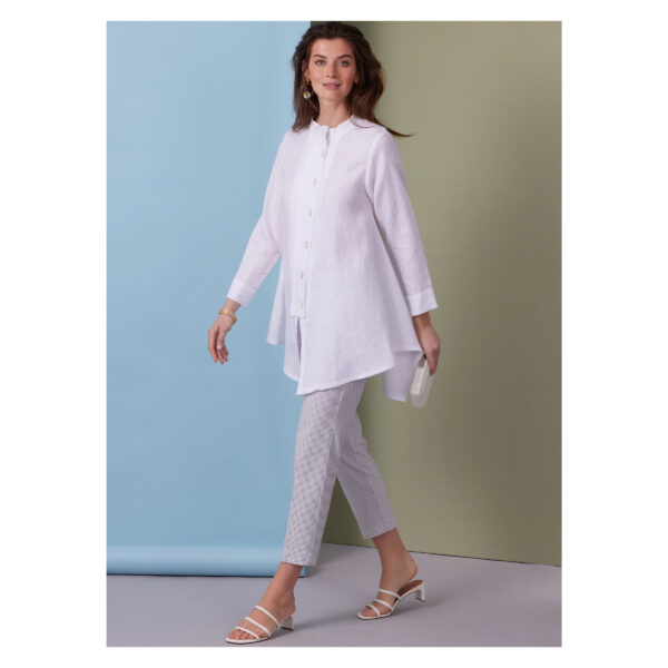 Butterick Schnittmuster - B6995 - extravagante Zipfelbluse mit Knopfleiste – Bild 4