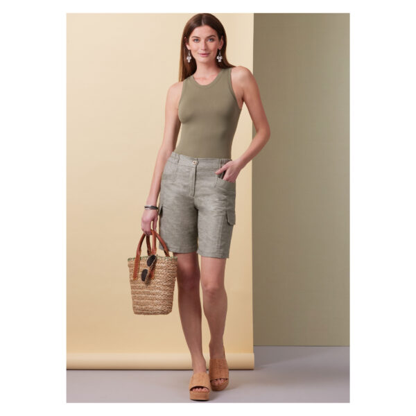 Butterick Schnittmuster - B6998 - sportliche Damenhose, Shorts – Bild 4