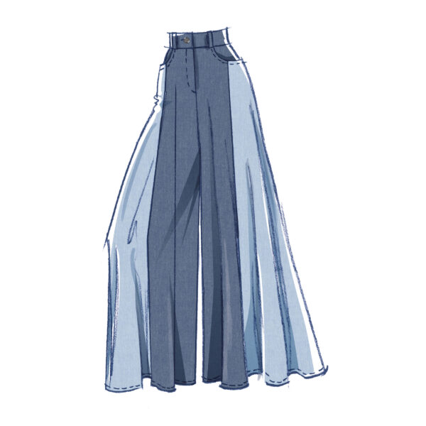 McCalls Schnittmuster M8511 - Damenhose, Schlaghose, Damenshorts – Bild 4
