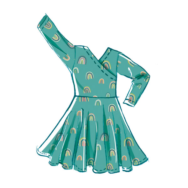 McCalls Schnittmuster M8520 - Mädchenkleid mit Wickeloberteil – Bild 4