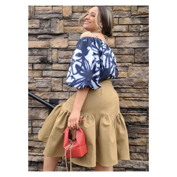 knowME Schnittmuster - ME2093 - Rock mit voluminösen Falten , Carmenbluse – Bild 4