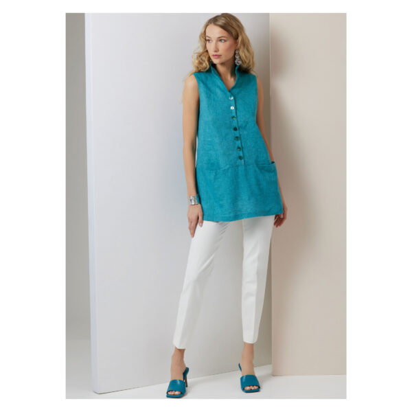 Vogue Schnittmuster - V2030 - Tunika, Bluse mit Knopfleiste – Bild 4