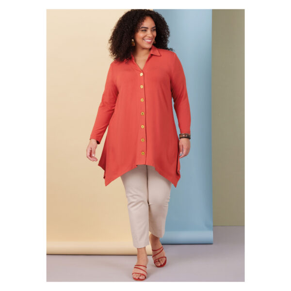 Butterick Schnittmuster - B6997 - Zipfelbluse mit mit kleinem Hemdkragen – Bild 5