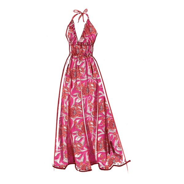 McCalls Schnittmuster M8507 - legeres Sommerkleid mit Gummizug in der Taille – Bild 5