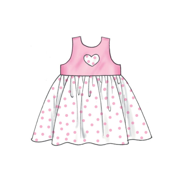 McCalls Schnittmuster M8519 - Babyset für den Sommer, Kleidchen, Hose, Mütze – Bild 4