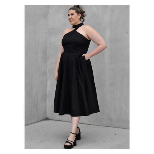 knowME Schnittmuster - ME2085 - schulterfreies Kleid mit raffiniertem Ausschnitt – Bild 5