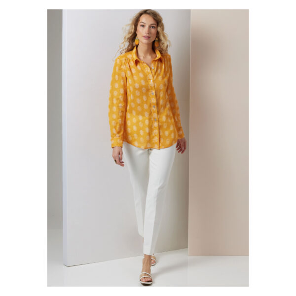 Vogue Schnittmuster V2031 -  langärmelige Bluse mit Hemdkragen – Bild 5