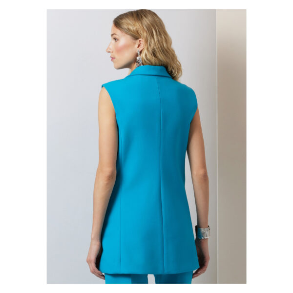 Vogue Schnittmuster V2036 -  Damenweste und Dreiviertelhose – Bild 5