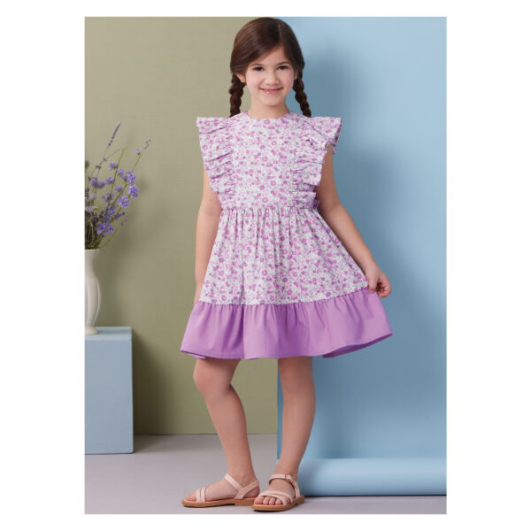 Butterick Schnittmuster - B7004 - Sommerkleid, Bluse und Hose für kleine Mädchen – Bild 6