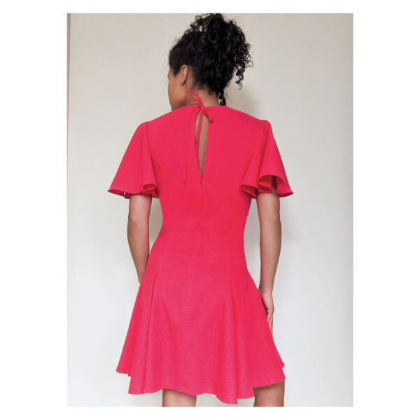 knowME Schnittmuster - ME2091 - schickes Sommerkleid mit Flügelärmeln – Bild 6