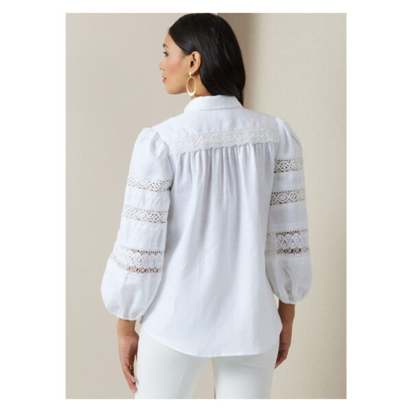 Vogue Schnittmuster V2031 -  langärmelige Bluse mit Hemdkragen – Bild 6