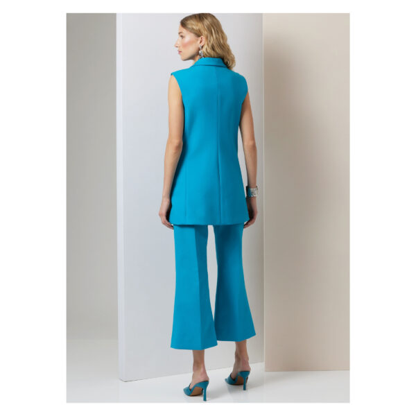 Vogue Schnittmuster V2036 -  Damenweste und Dreiviertelhose – Bild 7