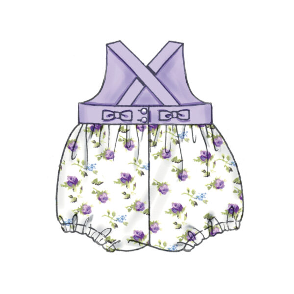 McCalls Schnittmuster M8519 - Babyset für den Sommer, Kleidchen, Hose, Mütze – Bild 6