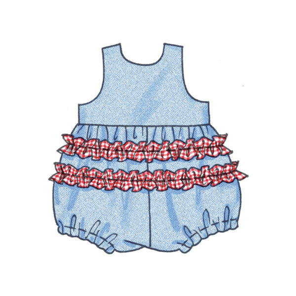 McCalls Schnittmuster M8519 - Babyset für den Sommer, Kleidchen, Hose, Mütze – Bild 7