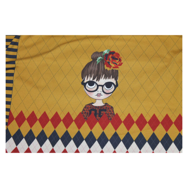 19.27EUR/m,  Stenzo, Jersey Panel, Mädchen mit Brille, 75 cm – Bild 5