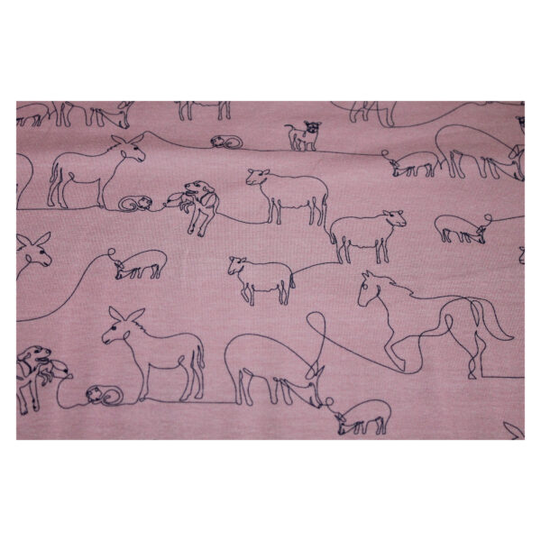 16.40EUR/ 1m, Jersey, Swafing, Max und Minnie and all by Bienvenido, altrosa – Bild 3