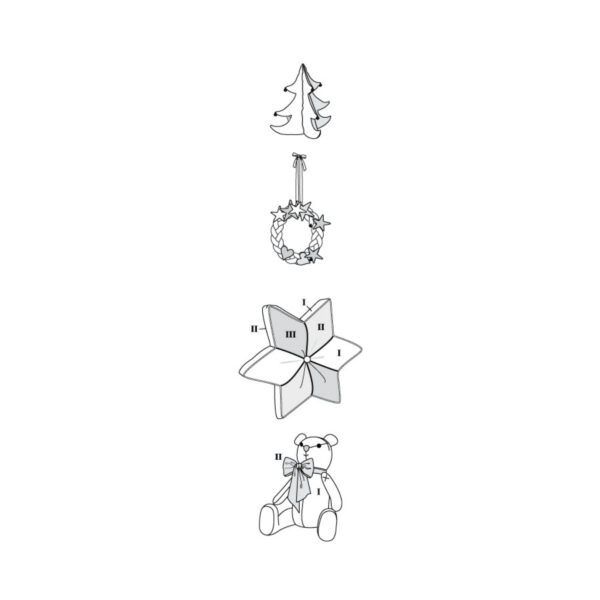 Burda Style Schnittmuster Nr. 5760 - Weihnachtsaccessoires - Weihnachtsdeko – Bild 9