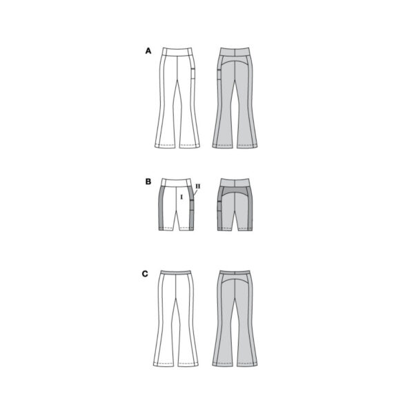 Burda Easy Schnittmuster Nr. 5762 - Leggins - Yoga Leggins - Bikershorts – Bild 11
