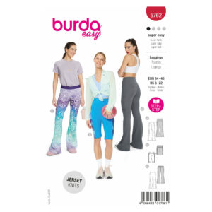 Burda Easy Schnittmuster Nr. 5762 - Leggins - Yoga Leggins - Bikershorts