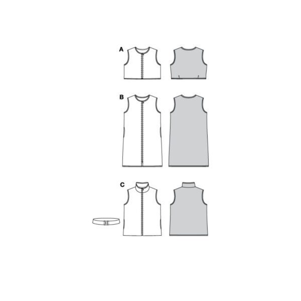 Burda Easy Schnittmuster Nr. 5764 - Weste - Steppweste - Gilet – Bild 9