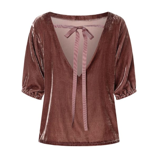 Burda Easy Schnittmuster Nr. 5771 - Oberteil - Bluse - tiefer Rückenausschnitt – Bild 6