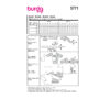 Burda Easy Schnittmuster Nr. 5771 - Oberteil - Bluse - tiefer Rückenausschnitt – Bild 10