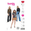 Burda Easy Schnittmuster Nr. 5774 - Shirt - T-Shirt - Longsleeve - Rolli