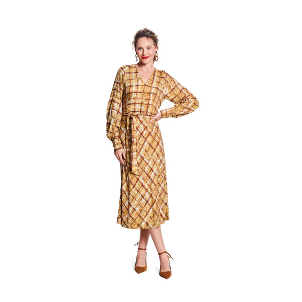 Burda Style Schnittmuster Nr. 5777 - Kleid - V-Ausschnitt - Gürtel - Bindeband – Bild 2