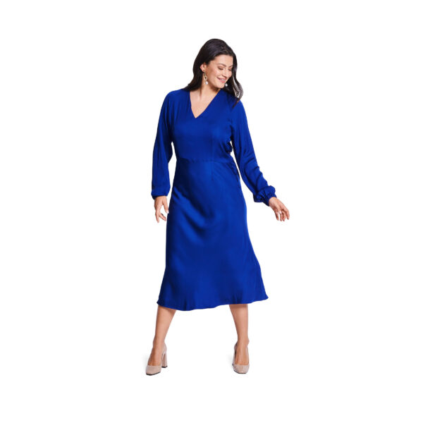 Burda Style Schnittmuster Nr. 5777 - Kleid - V-Ausschnitt - Gürtel - Bindeband – Bild 6