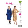 Burda Style Schnittmuster Nr. 5777 - Kleid - V-Ausschnitt - Gürtel - Bindeband