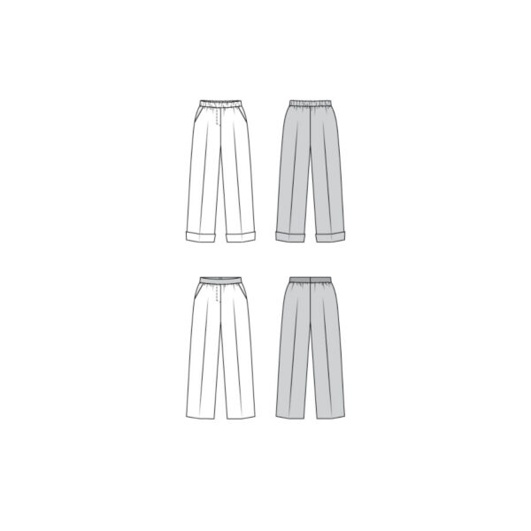 Burda Style Schnittmuster Nr. 5778 - Hose - Marlene-Hose - Gummibund – Bild 8